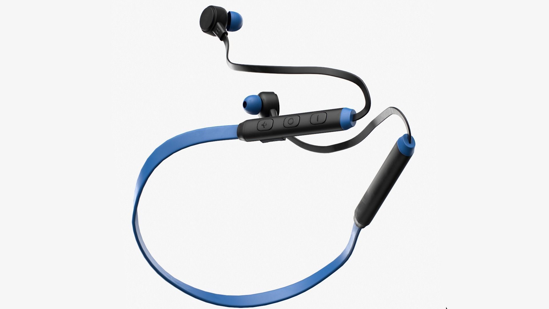 Boat103 bluetooth headphone in blue Low-poly 3D model_7