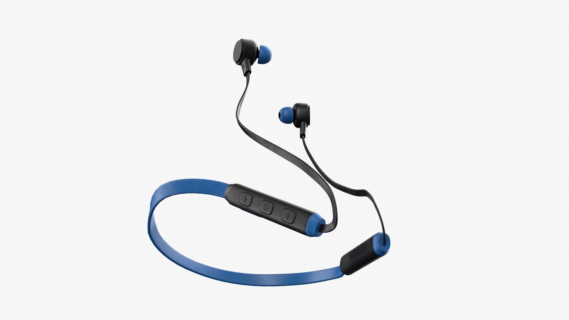 Boat103 bluetooth headphone in blue Low-poly 3D model_4