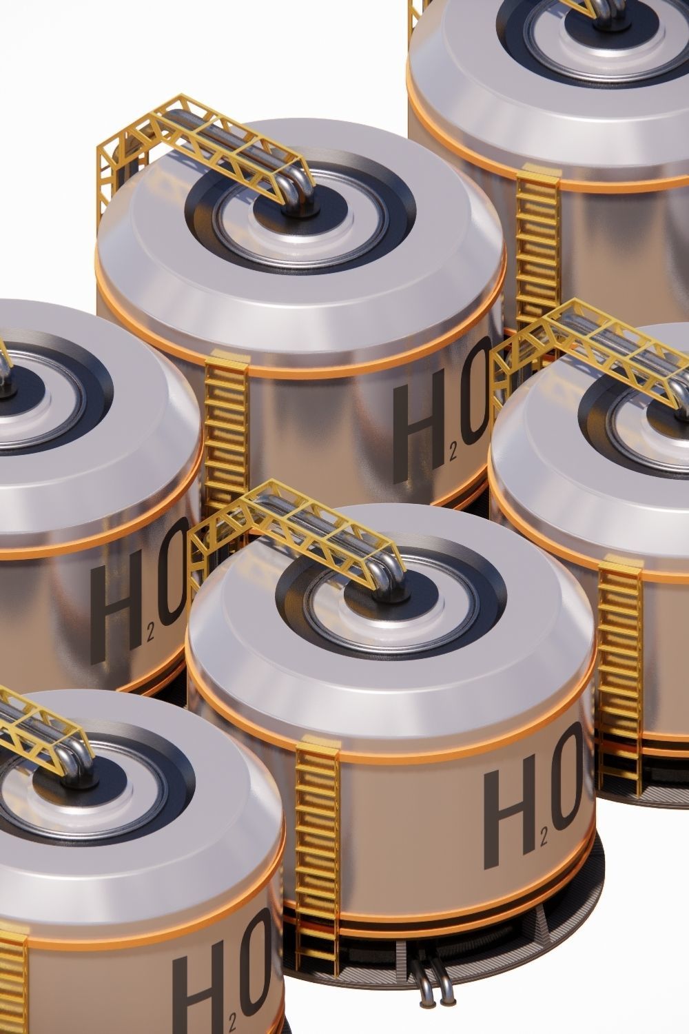 Sci fi Water Tank 002 3D model_1