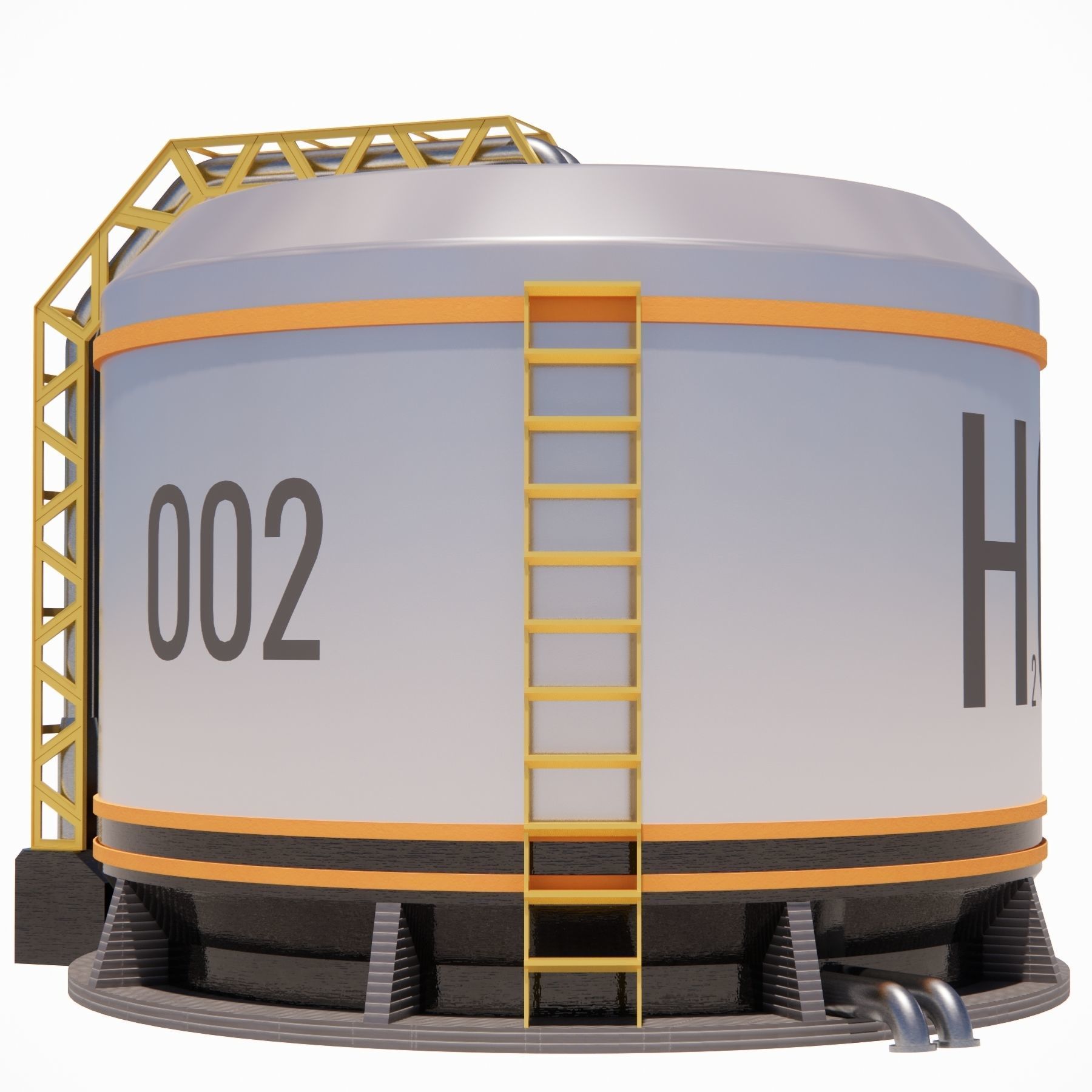 Sci fi Water Tank 002 3D model_3