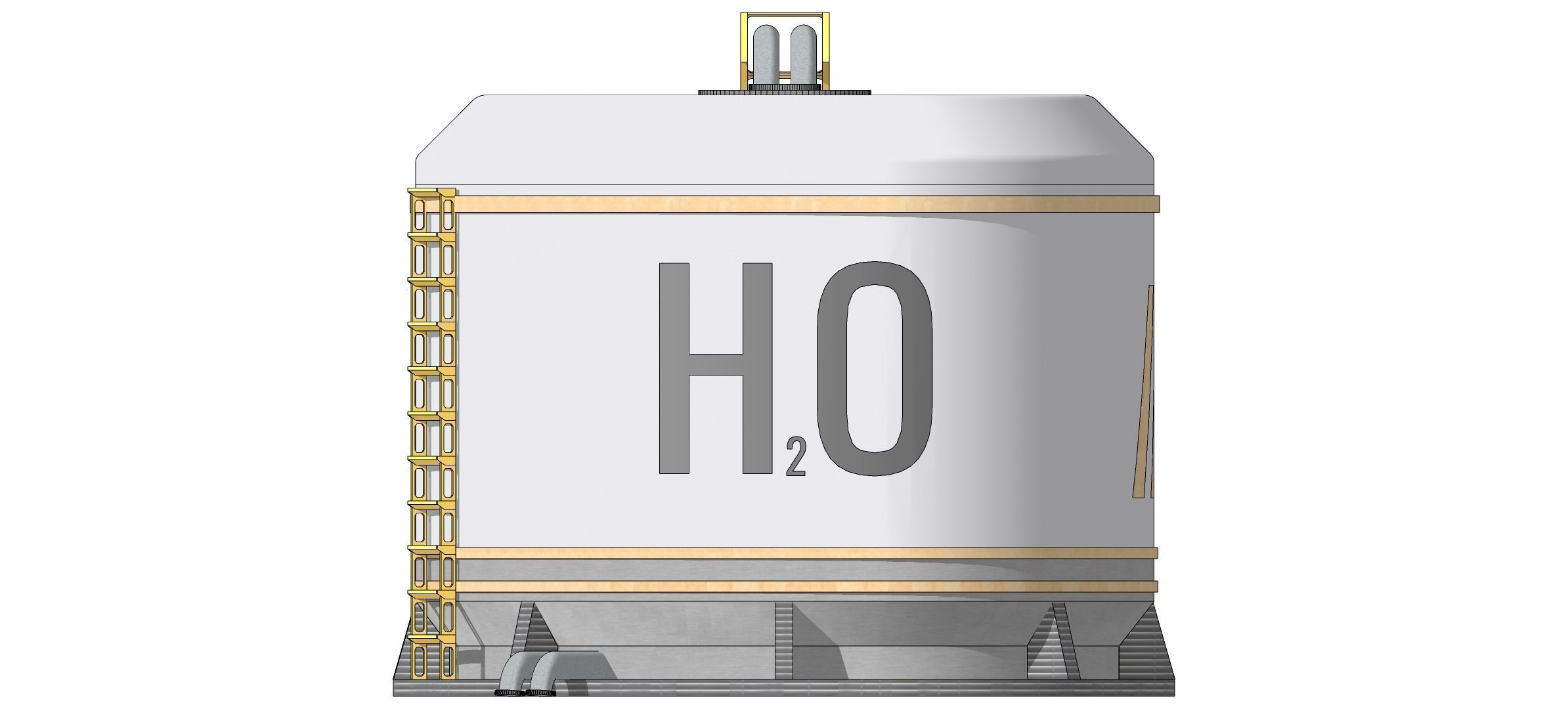 Sci fi Water Tank 002 3D model_6