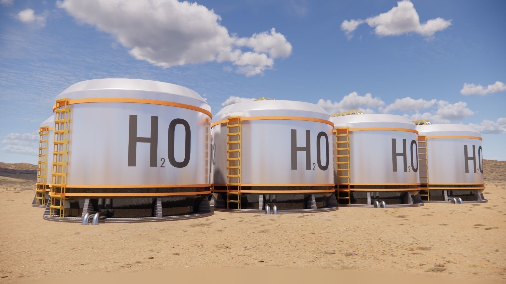 Sci fi Water Tank 002 3D model_2