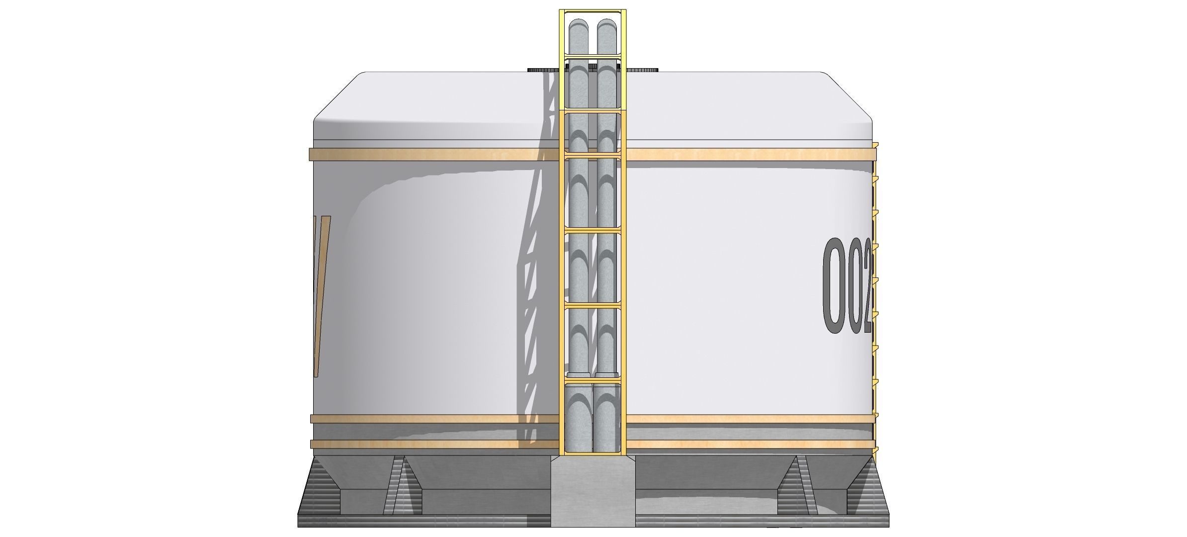 Sci fi Water Tank 002 3D model_8
