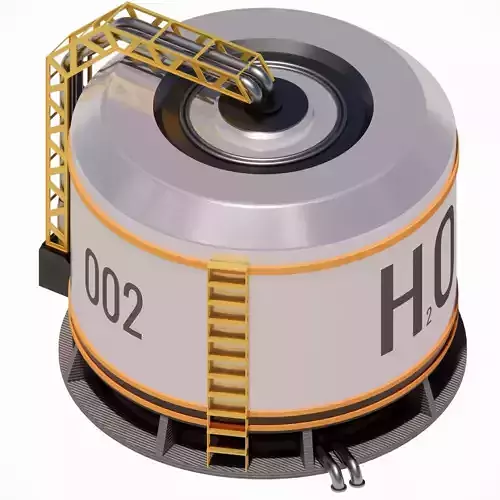 Sci fi Water Tank 002 3D model