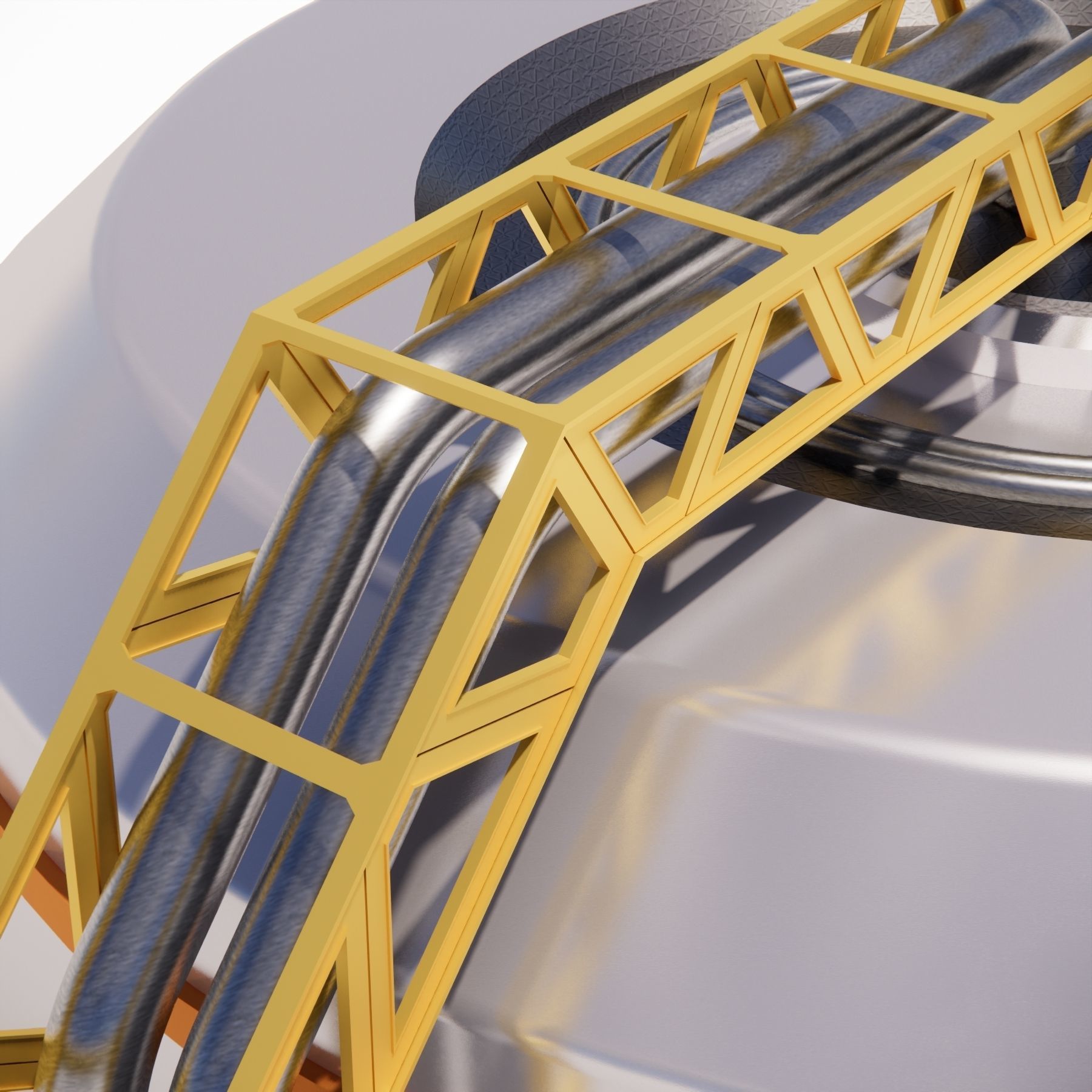 Sci fi Water Tank 002 3D model_5