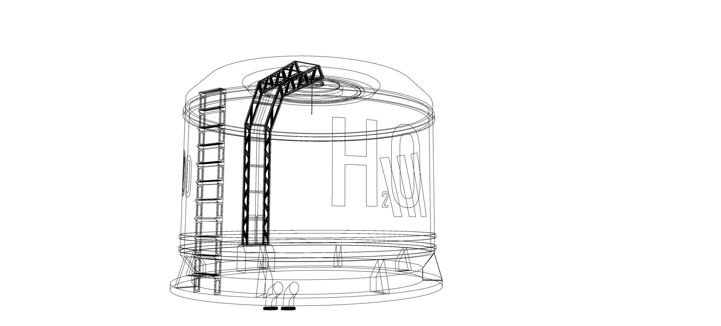 Sci fi Water Tank 002 3D model_12