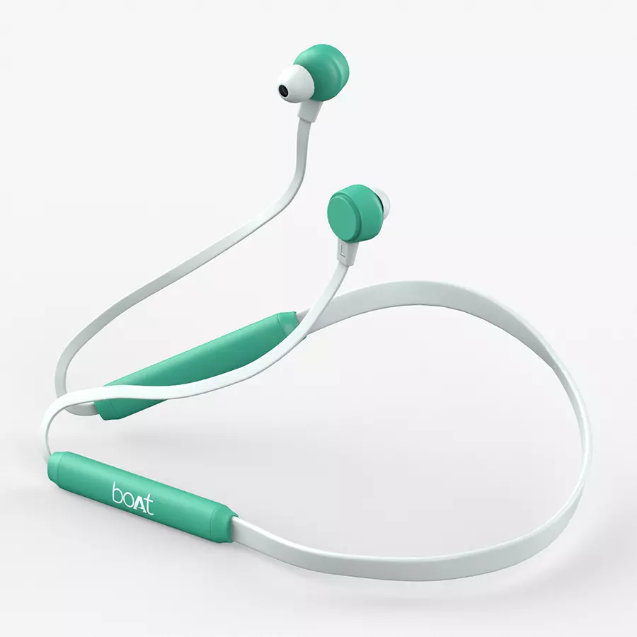 Boat103 headphone in green Low-poly 3D model