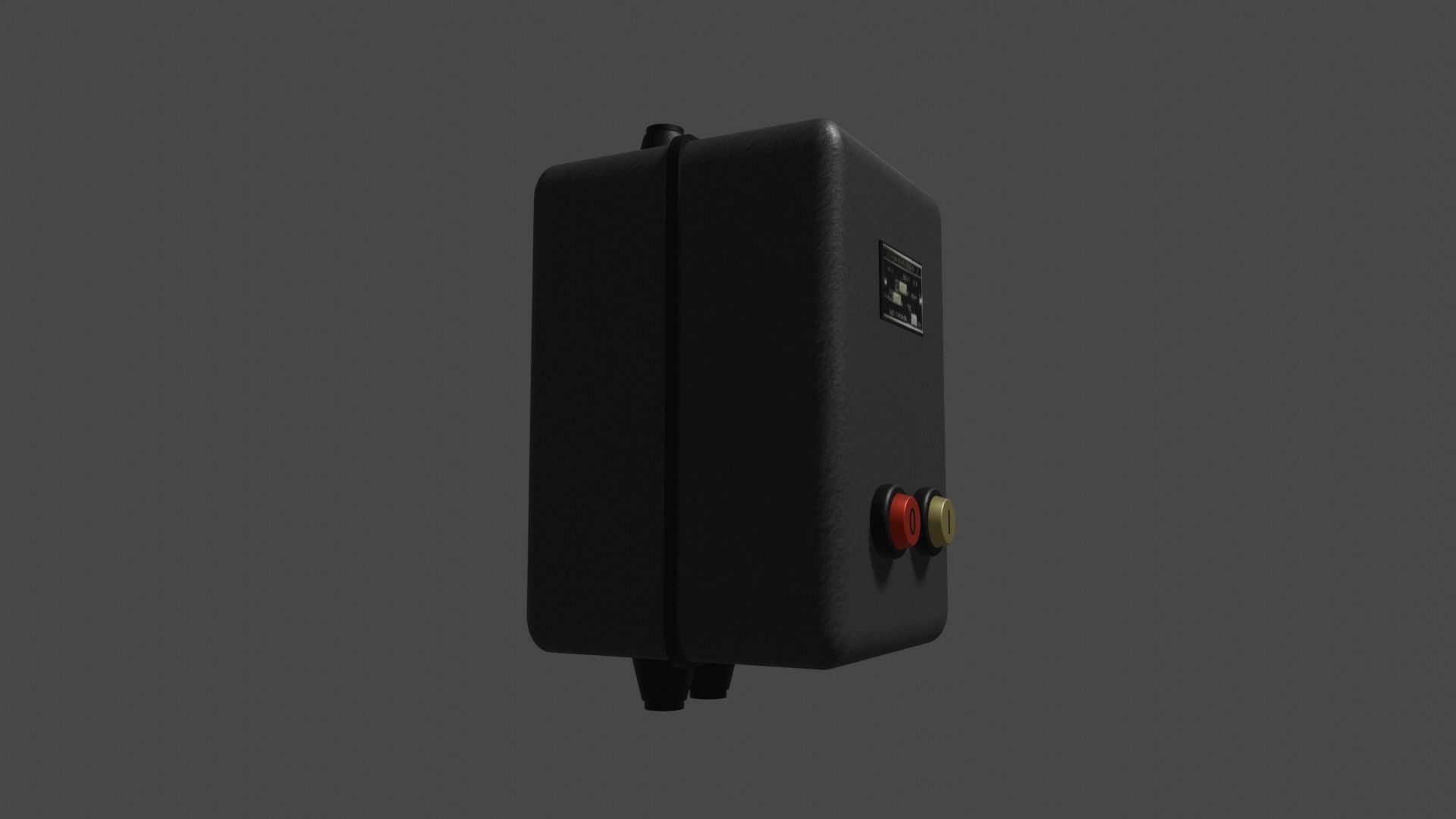 Industrial electric switch Free low-poly 3D model_3