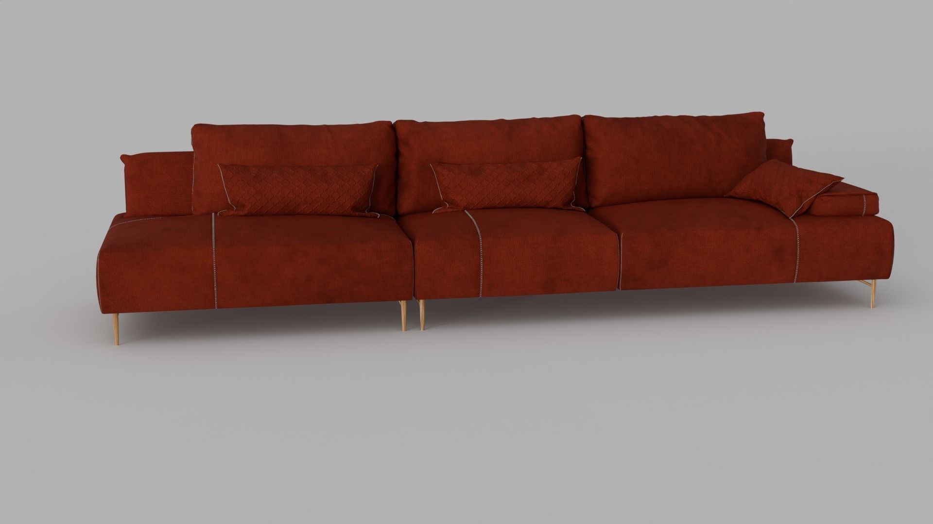 Sofa Saks 3D model_7