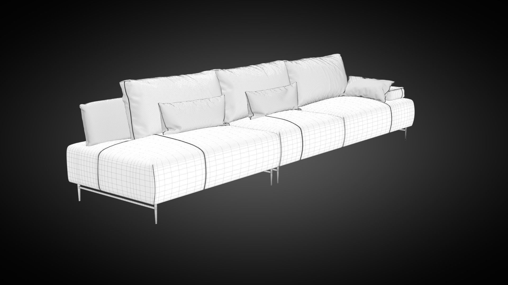 Sofa Saks 3D model_34