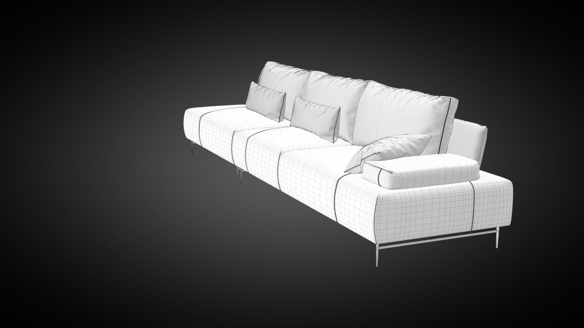 Sofa Saks 3D model_28