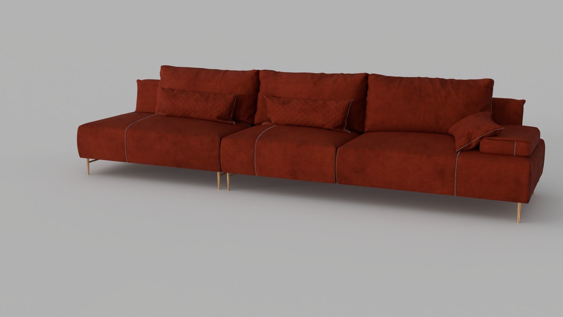 Sofa Saks 3D model_4