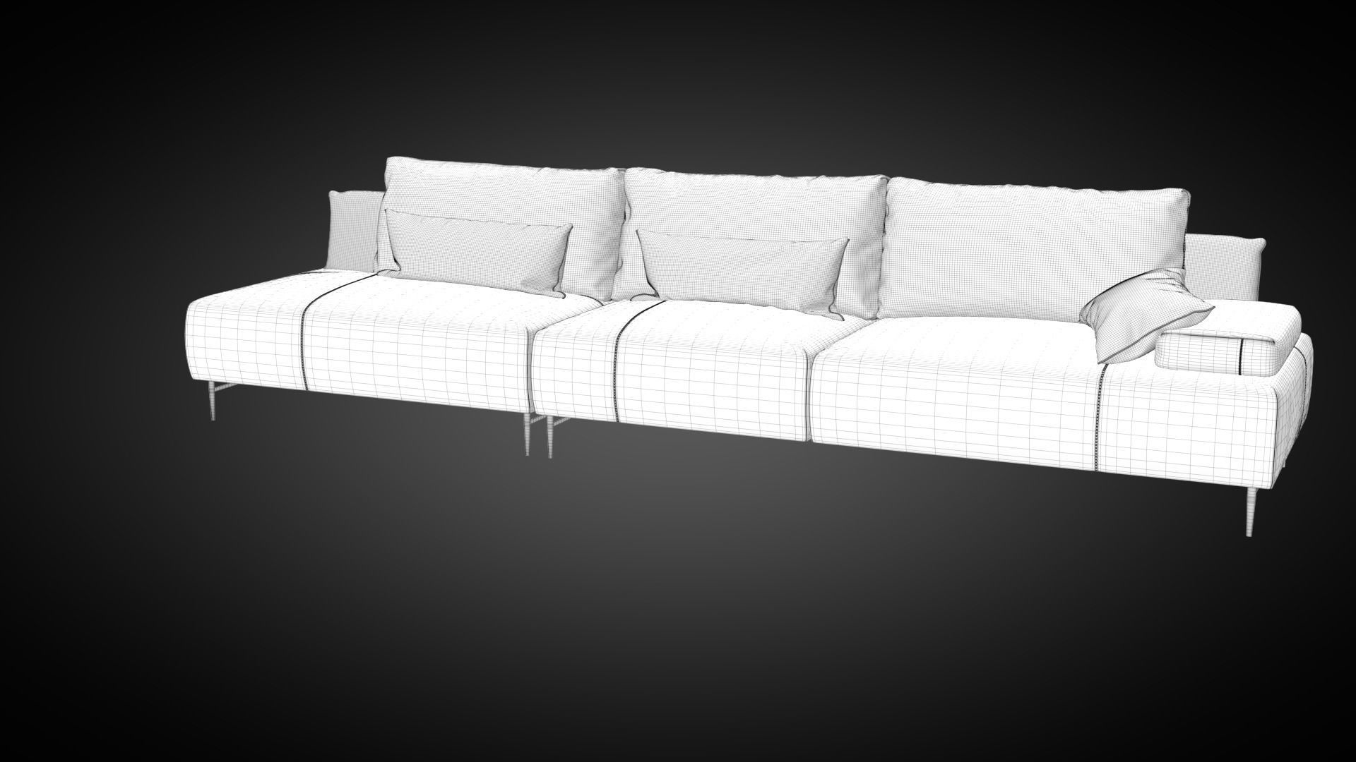 Sofa Saks 3D model_23