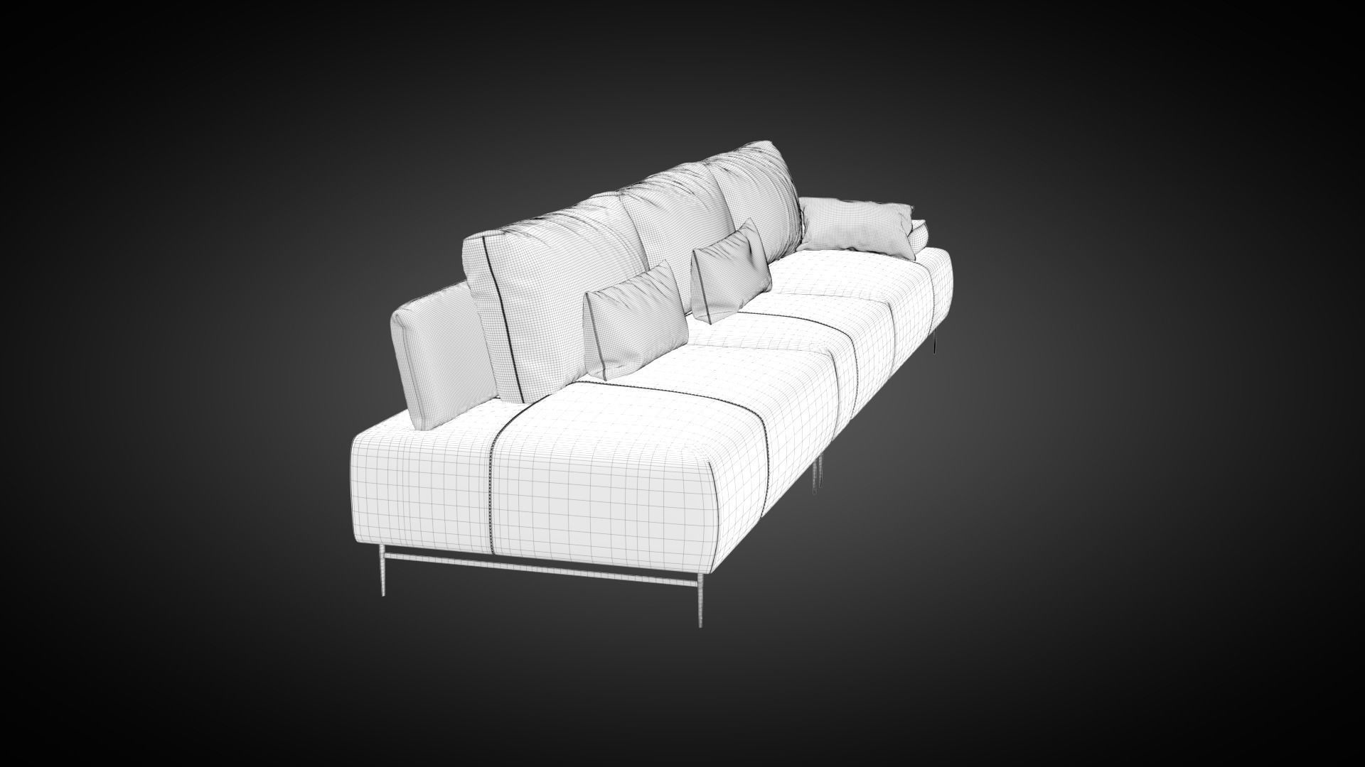 Sofa Saks 3D model_27