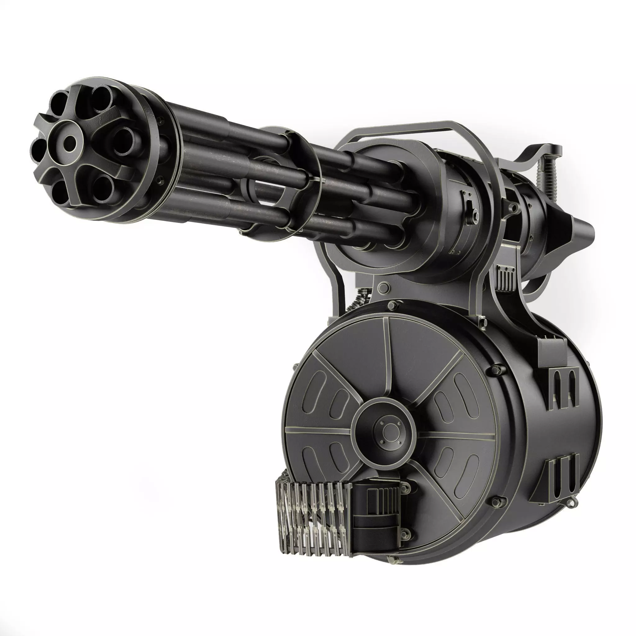 Minigun Fallout  3D model_0