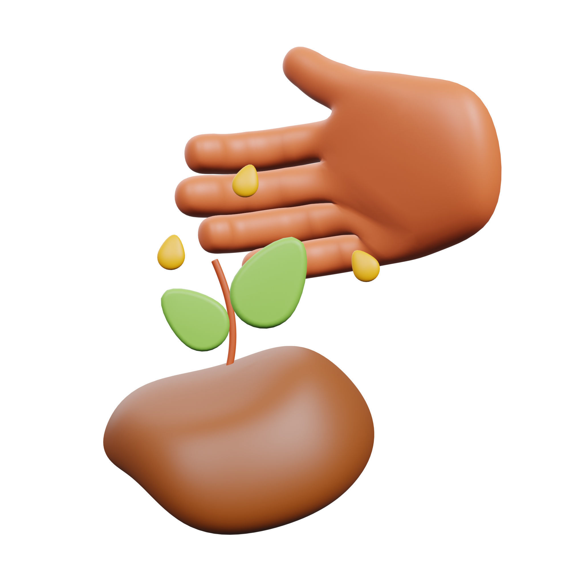 Farming Icon Pack 3D Model Low-poly 3D model_34