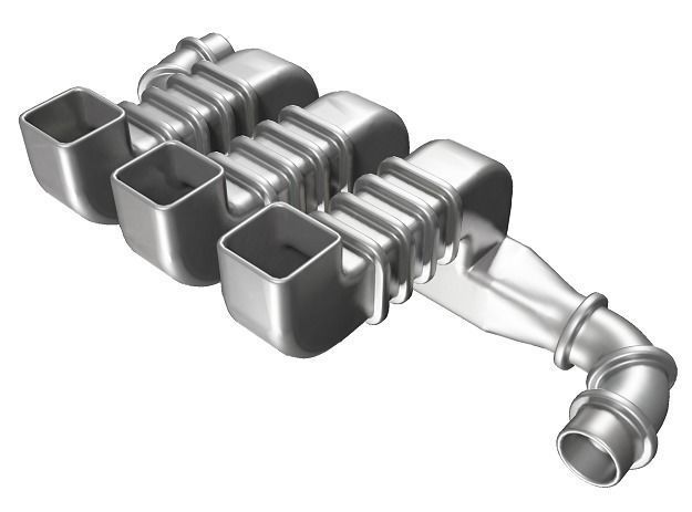 Classic Air Duct Low-poly 3D model_2