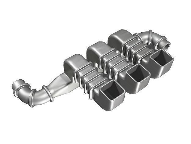 Classic Air Duct Low-poly 3D model