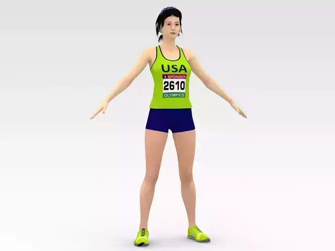 Athlete Runner 3D model