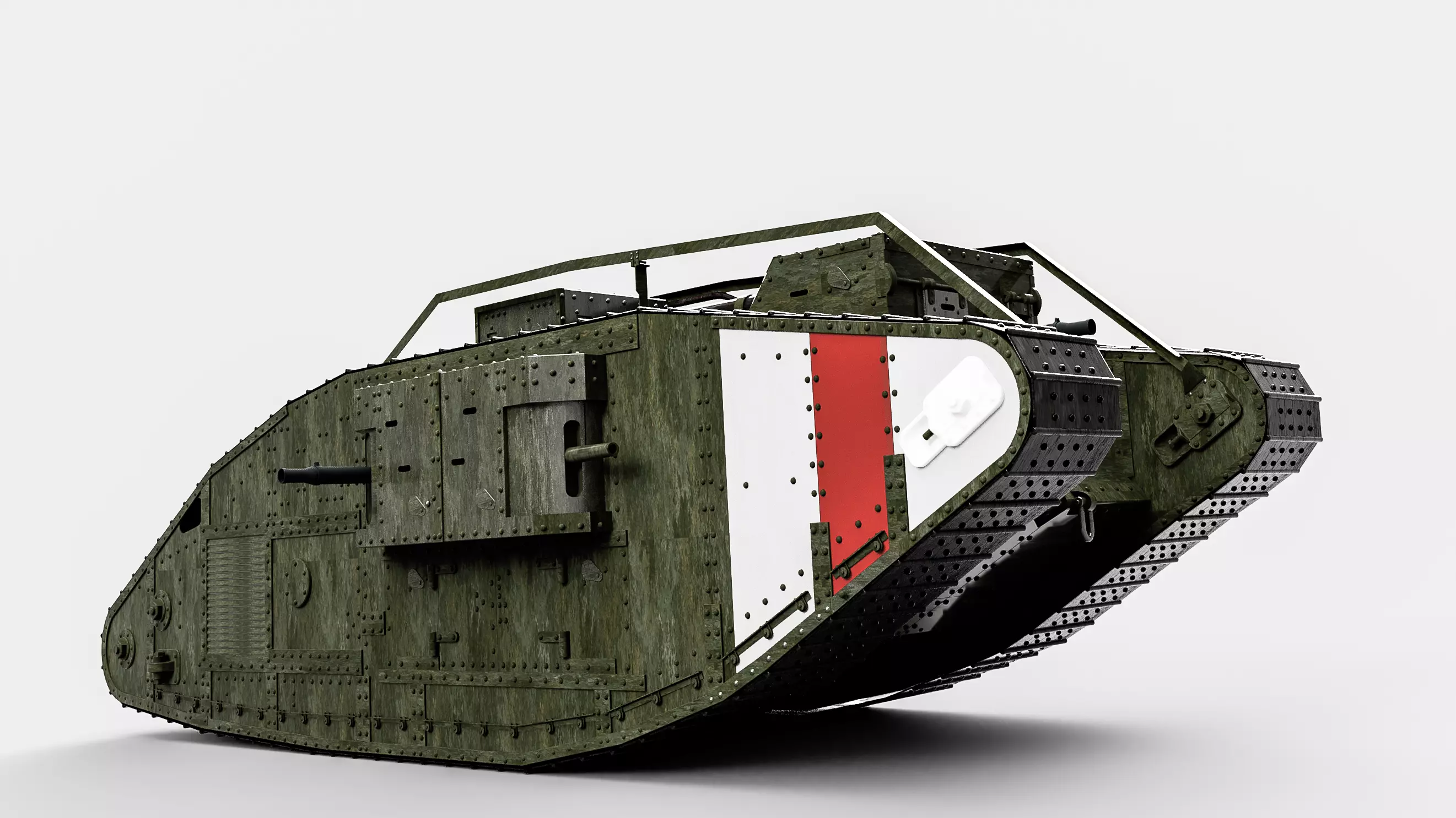 Mark IV  British tank of the First World War 3D model_0