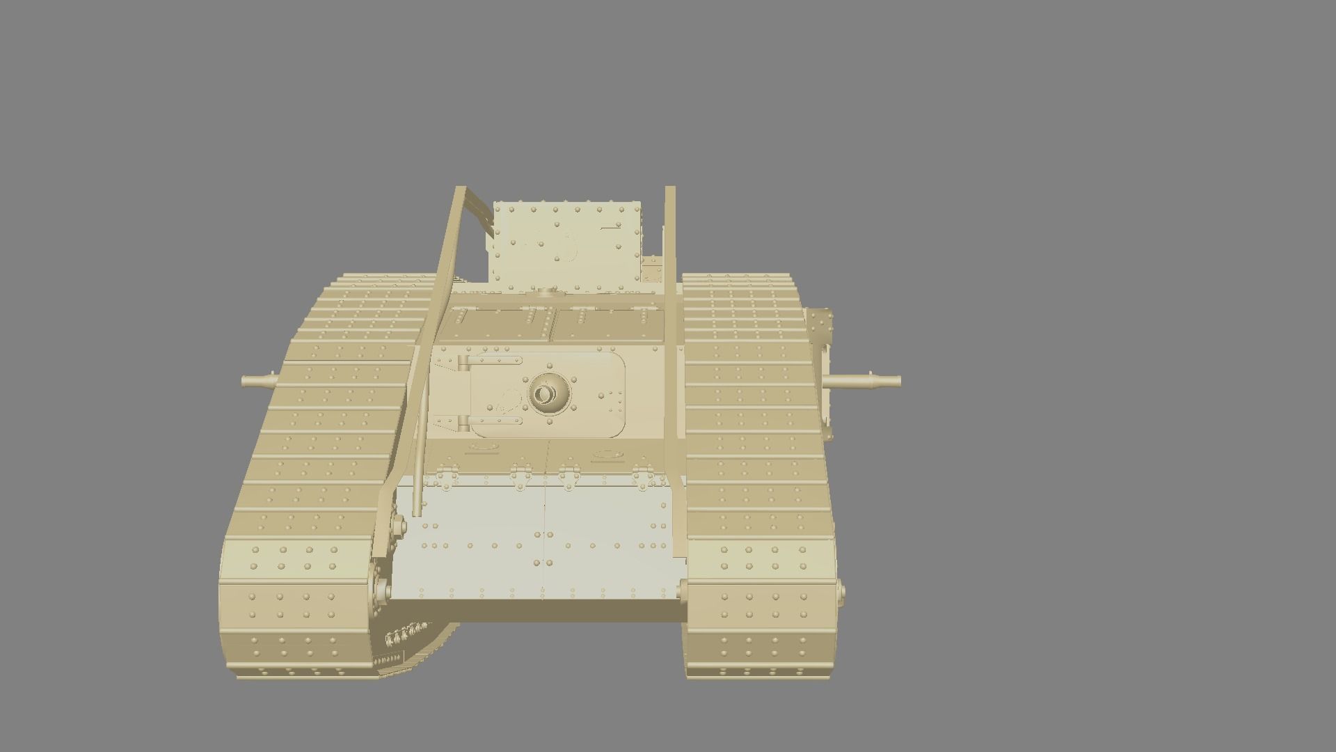 Mark IV  British tank of the First World War 3D model_5
