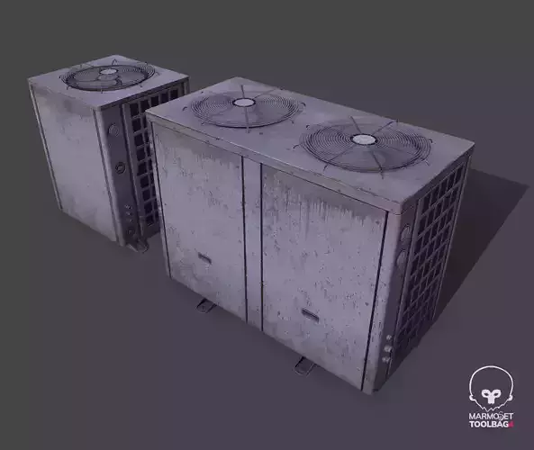 Pbr Air conditioner outdoor unit- Weathered