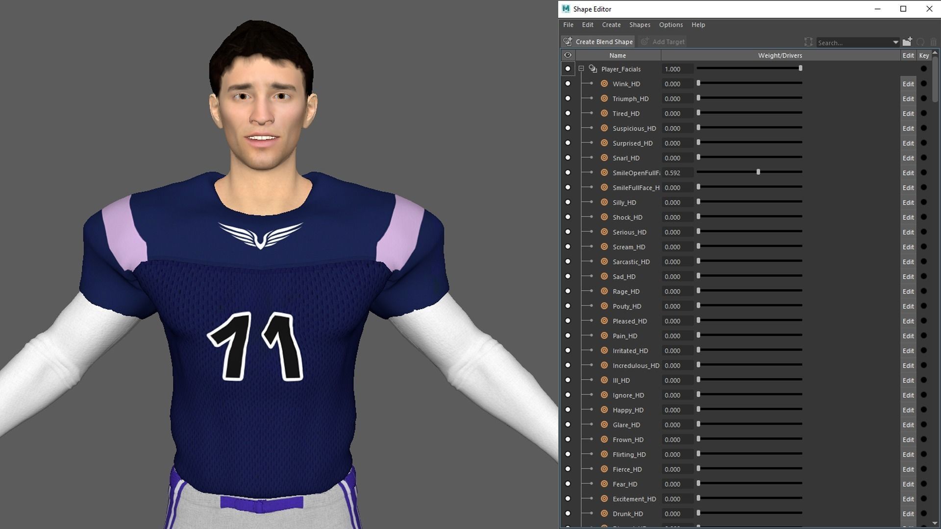 American Football Player V5 3D model_8