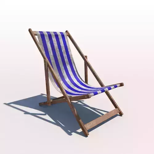 Deck Chair - Blue - Weathered