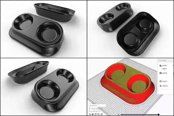 Pet Bowl M01 - with STL