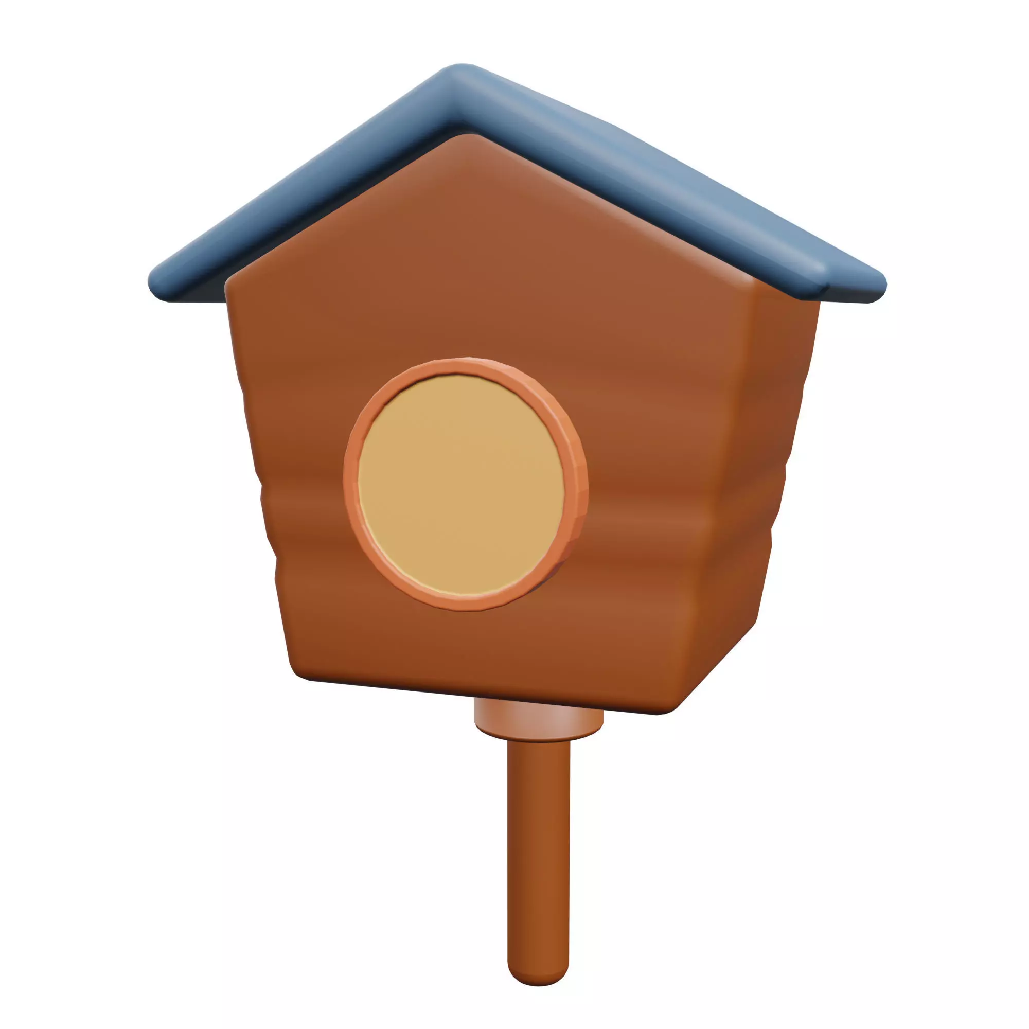 Bird House Low-poly 3D model