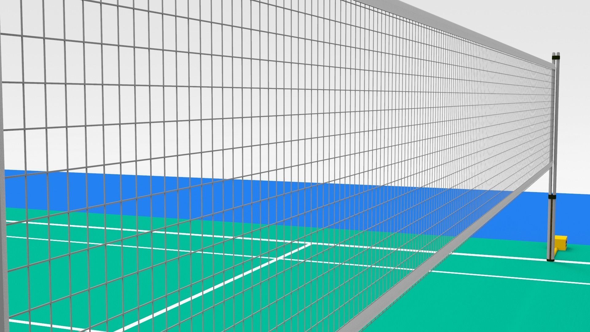 Badminton Court 3D model_5