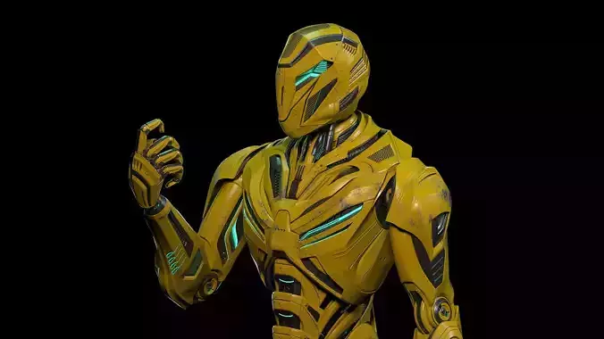 ROBOT ALIEN MECH 2 - RIGGED 3D model