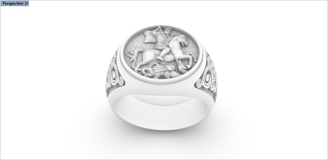 rings George the Victorious  136  3D print model_2
