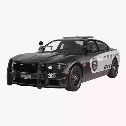 Generic Police Car 3D model