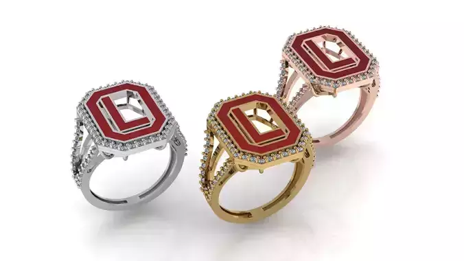 Alphabet Letters Ring L