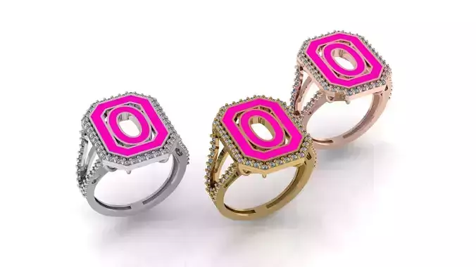 Alphabet Letters Ring O