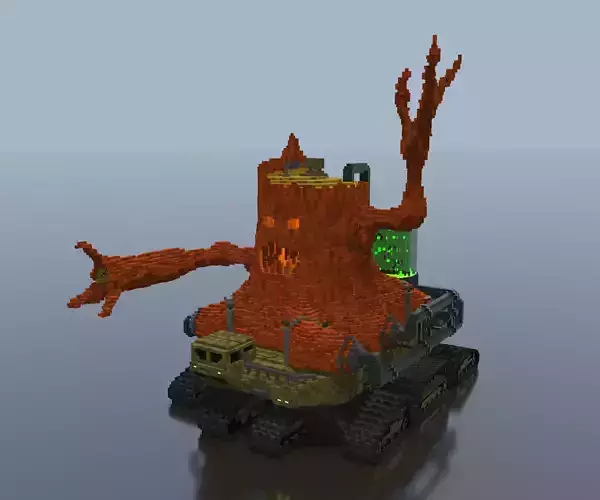 Cyber Stump 3D model