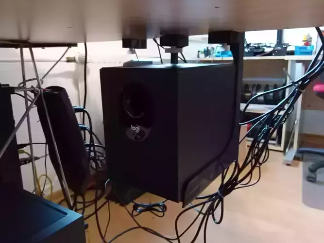 Logitech subwoofer mounting 3D print model