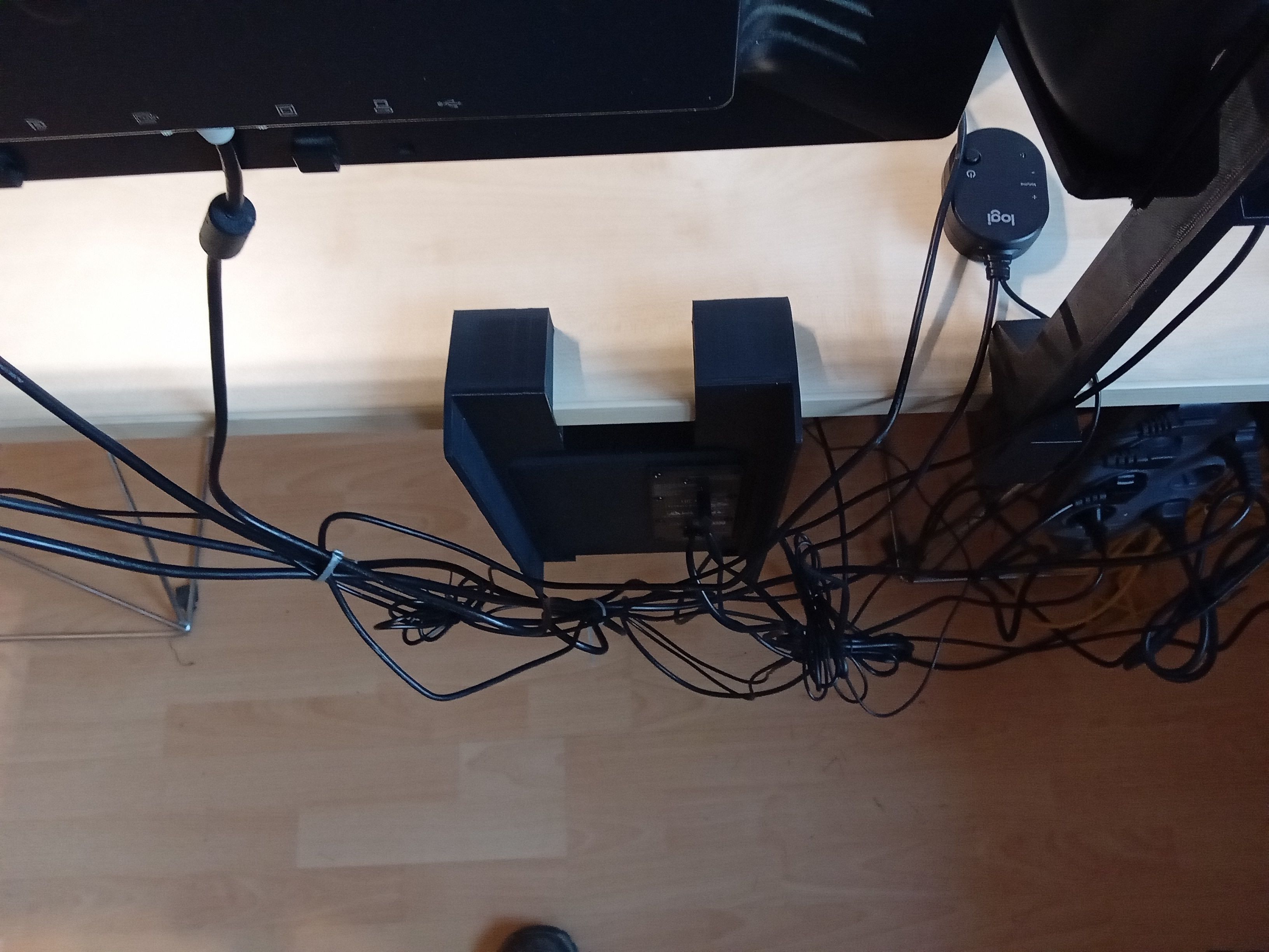 Logitech subwoofer mounting 3D print model_9