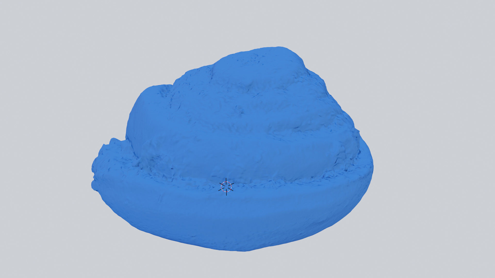 Roll or bun with coconut flakes 3D model_3