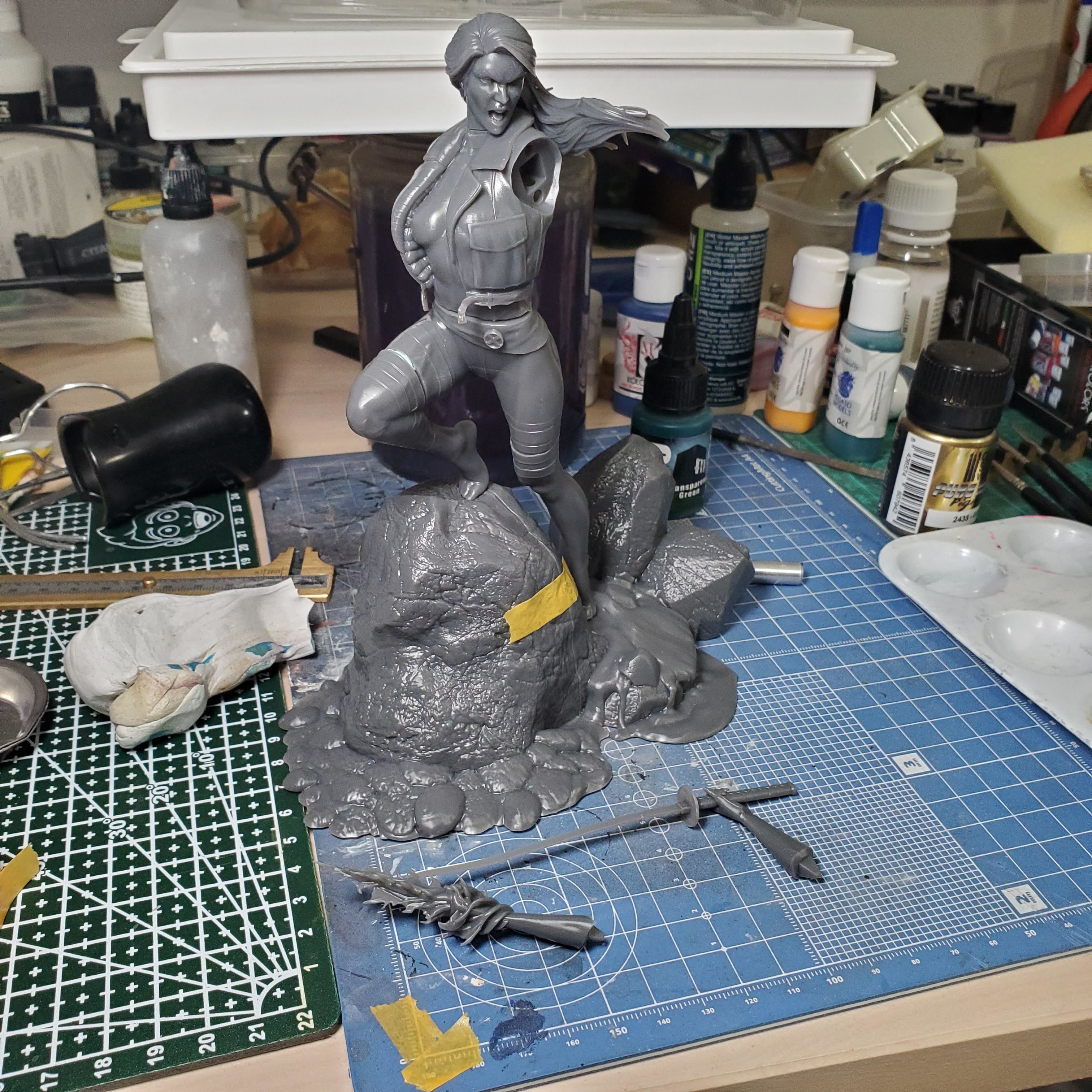 Psylocke jacket outfit 3D print model_5