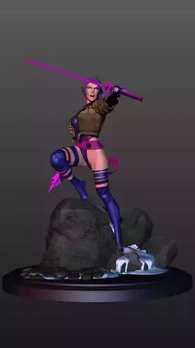 Psylocke jacket outfit 3D print model