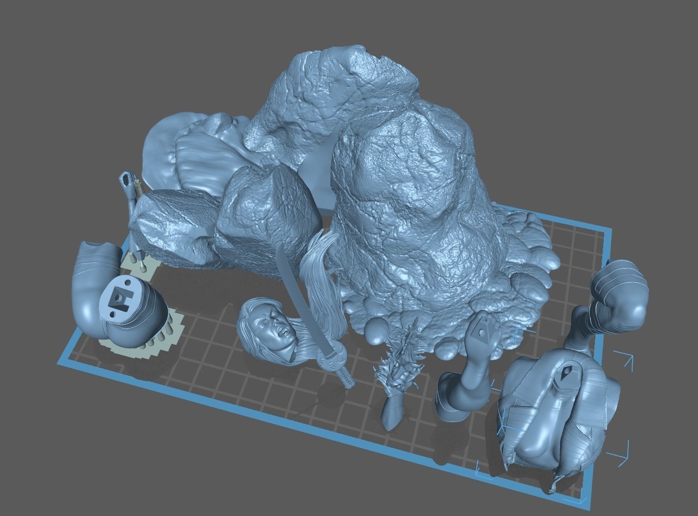 Psylocke jacket outfit 3D print model_9