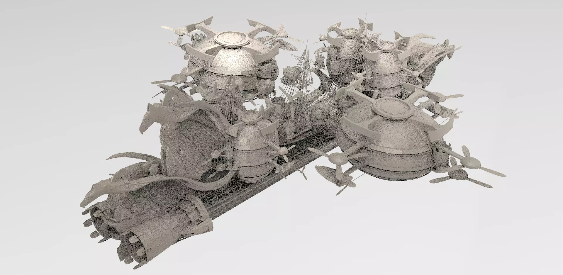 Royal Massive Zeppelin Juggernaut 3D model_0