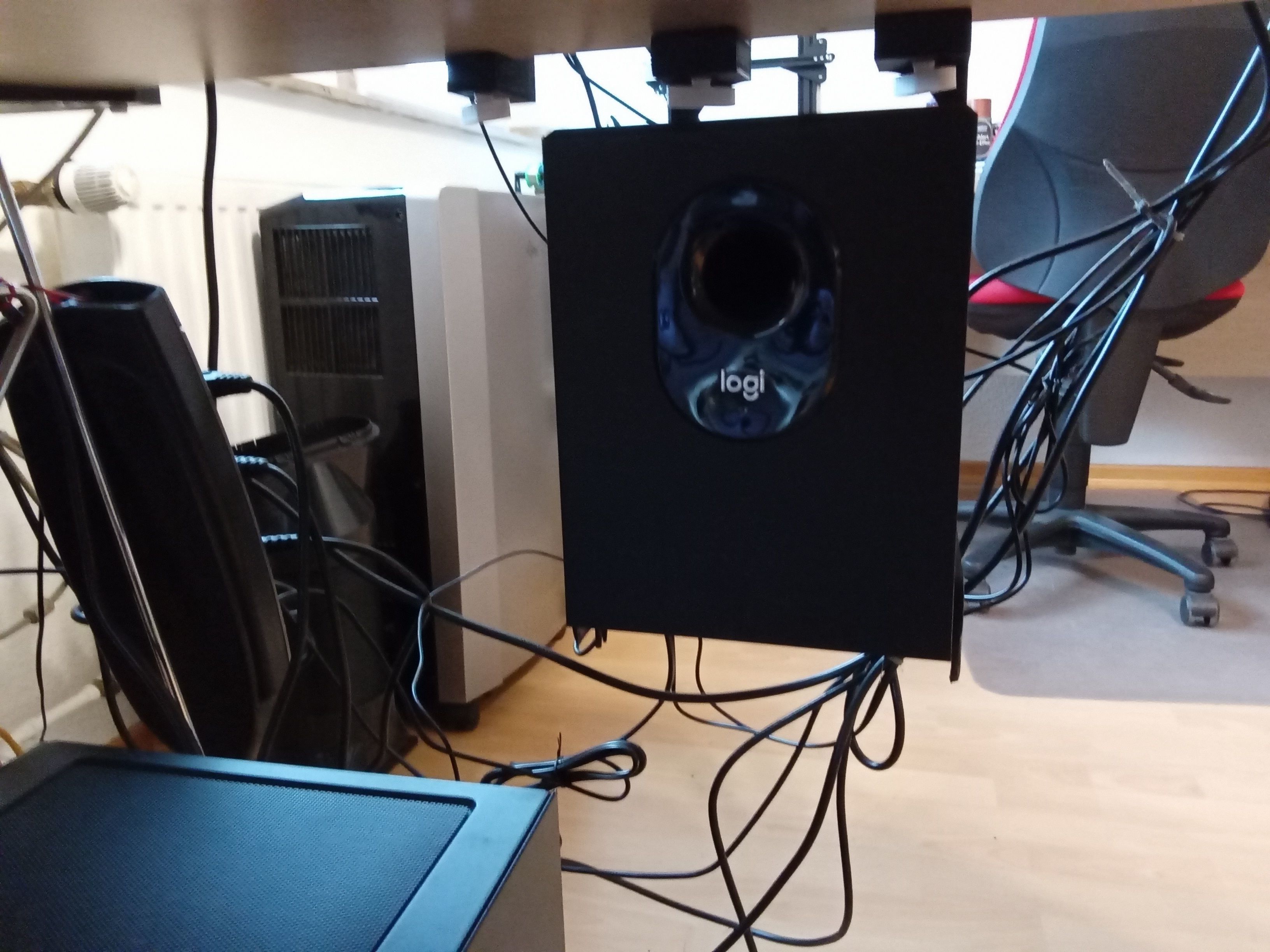 Complete holder system for logitech Z 313 3D Model Collection_20