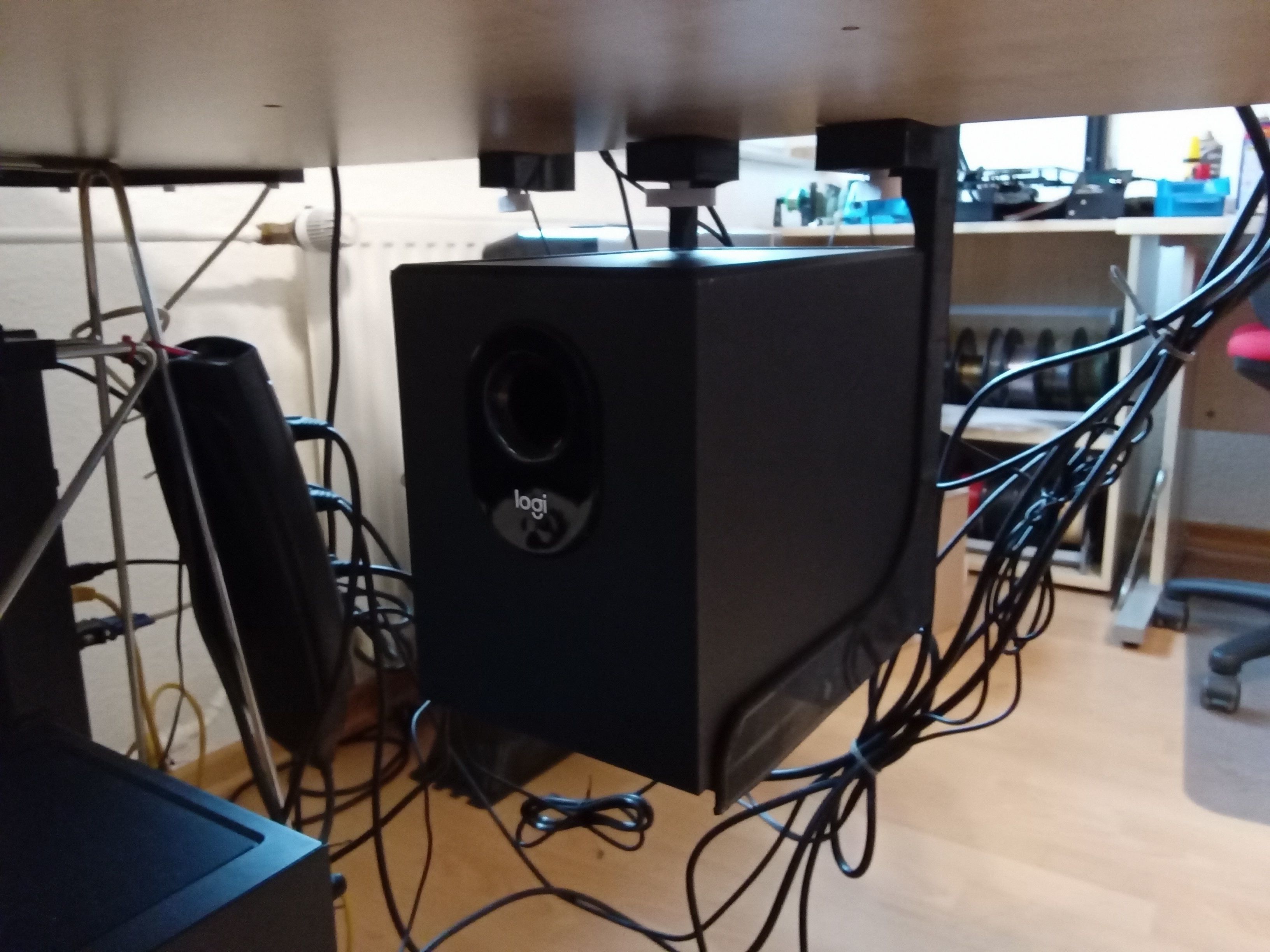 Complete holder system for logitech Z 313 3D Model Collection_21