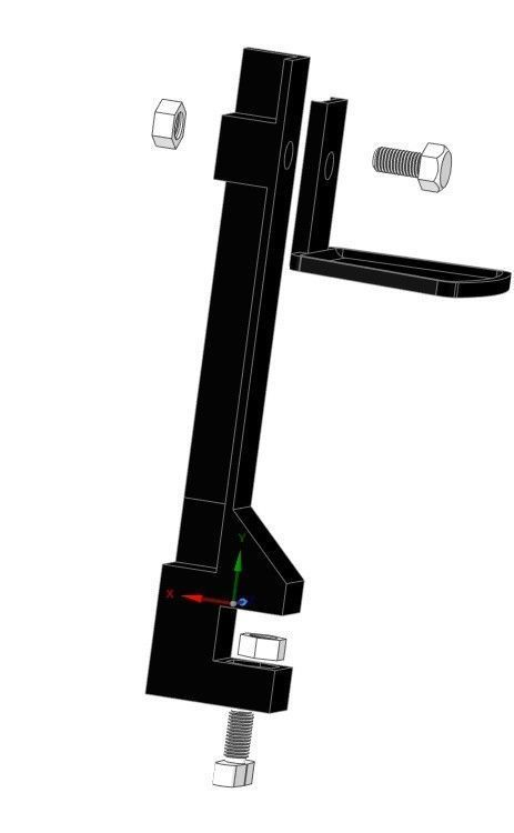 Complete holder system for logitech Z 313 3D Model Collection_4