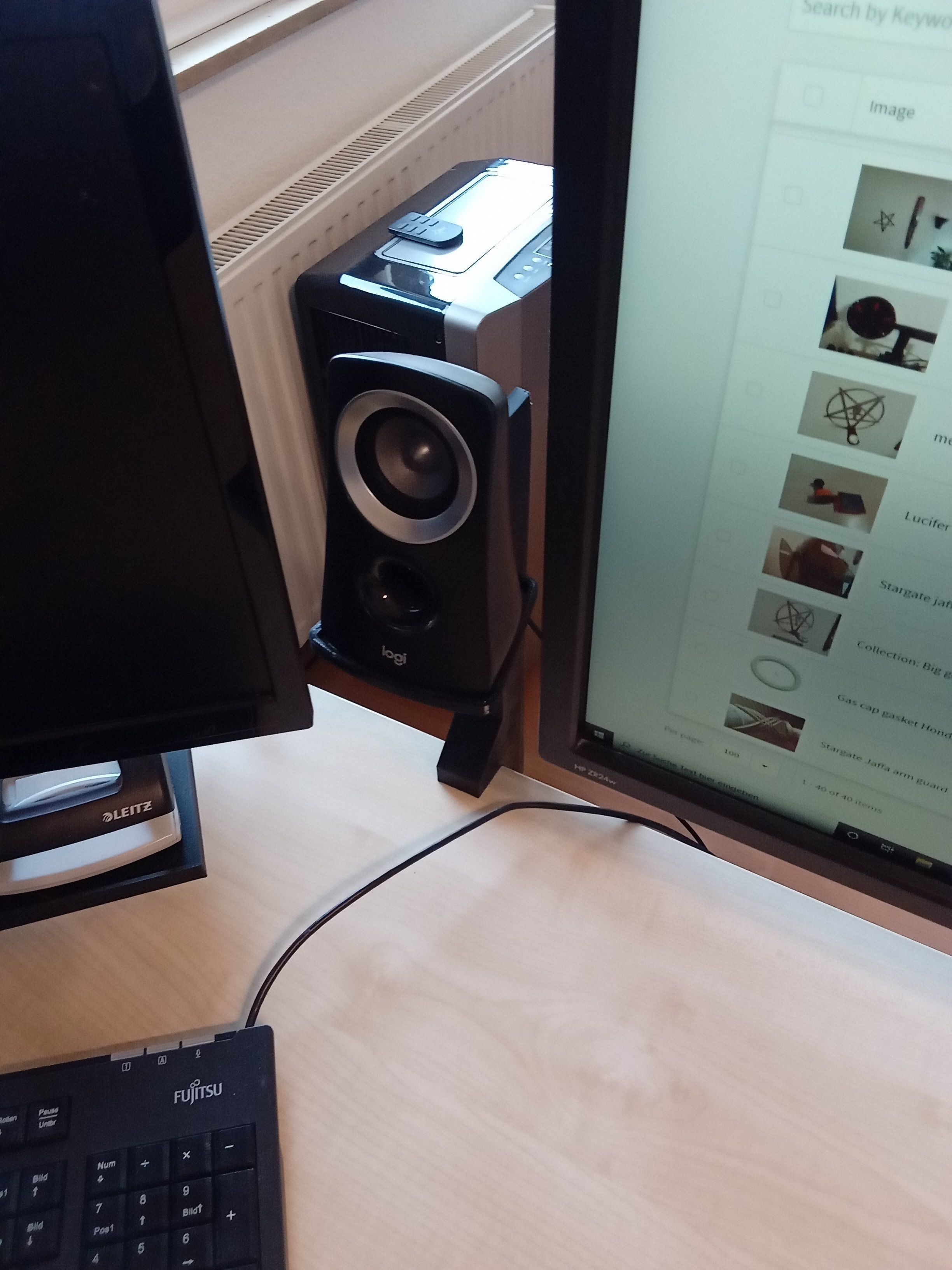 Complete holder system for logitech Z 313 3D Model Collection_8