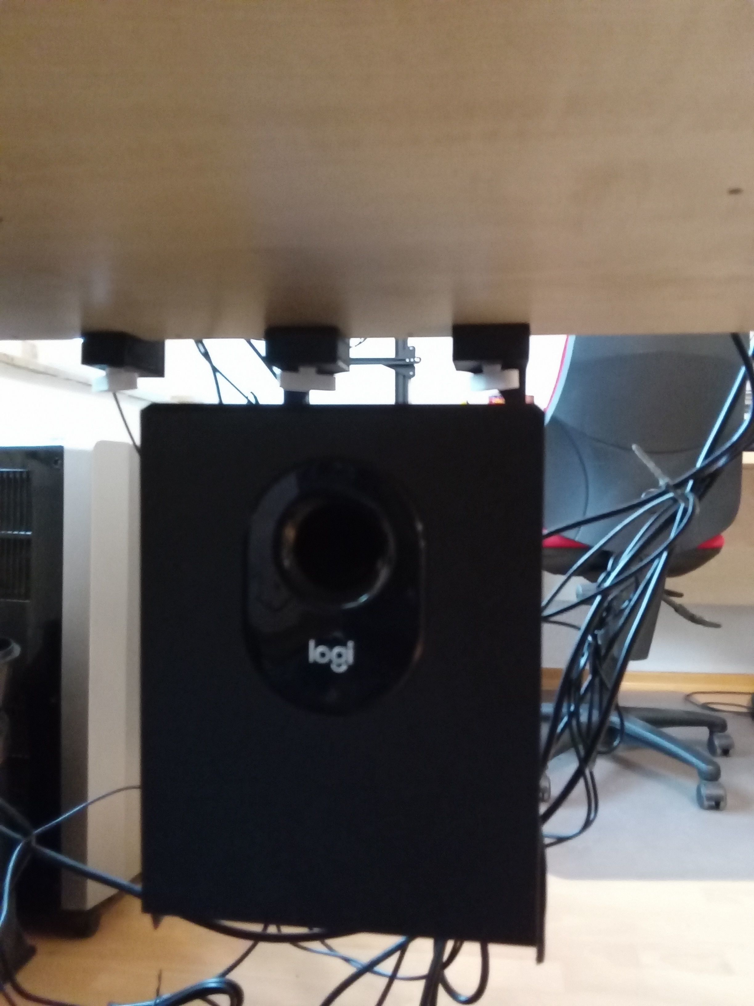 Complete holder system for logitech Z 313 3D Model Collection_29