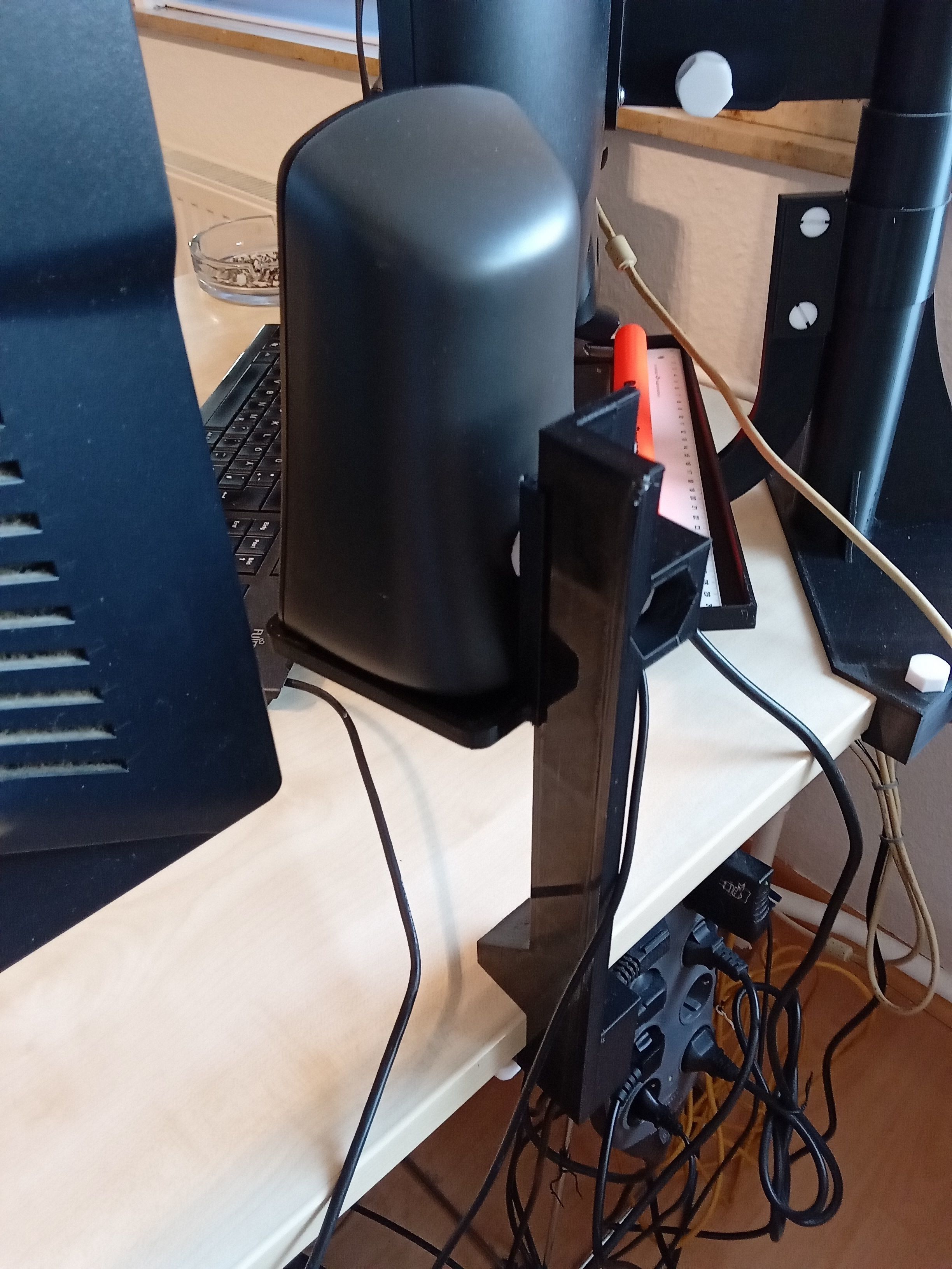 Complete holder system for logitech Z 313 3D Model Collection_10